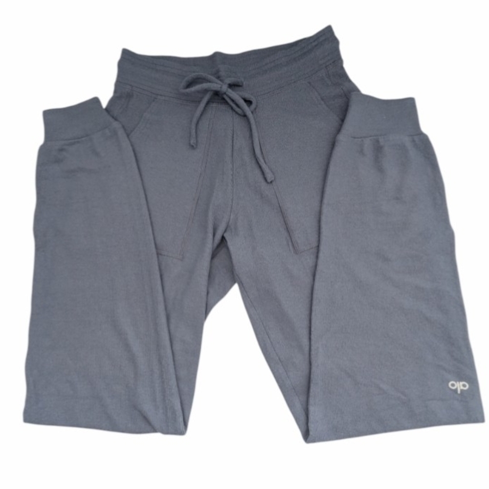 NWOT Alo Yoga Women's (Size XS) Soho Sweatpants/Trackpants In Bluestone